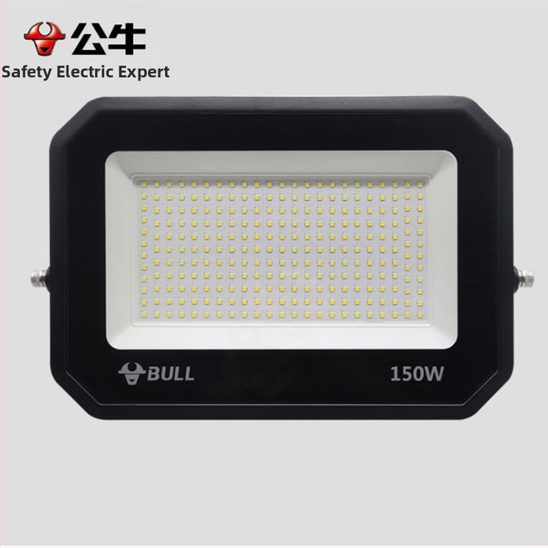Bull LED προβολέας, εξωτερικός αδιάβροχος προβολέας, 50-200W, γωνία δέσμης 100°, 220V, IP65, 4250-17000 lm