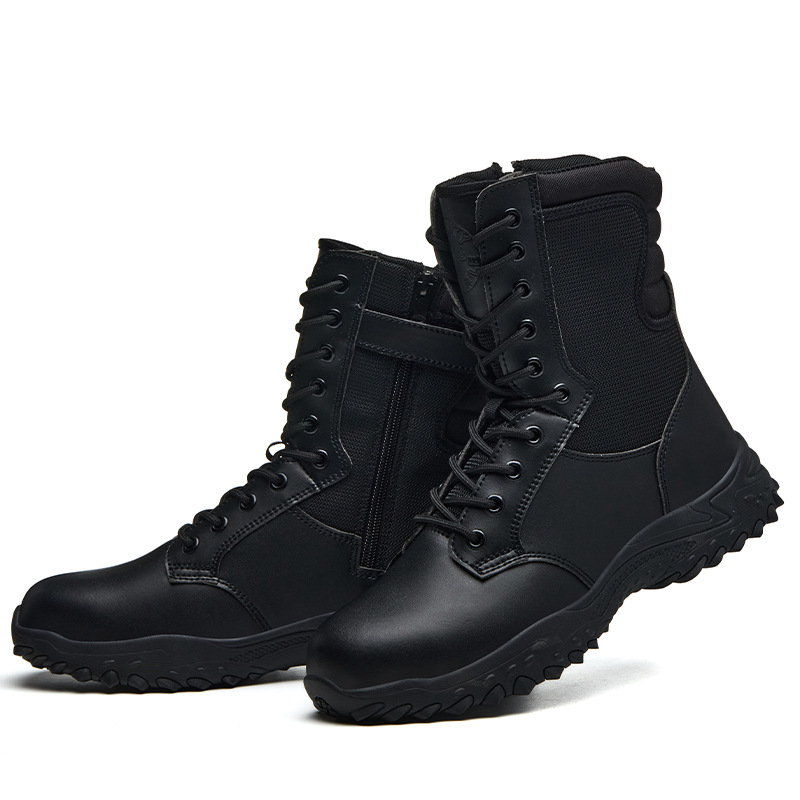 Ghete de lucru cu înălțime înaltă, rezistente la zgârieturi, perforații, antistatice, impermeabile, vârf din oțel