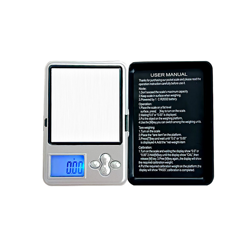 Prijenosna džepna vaga za nakit, mini digitalna vaga s točnošću 0.01 g, kapacitet 100–200 g
