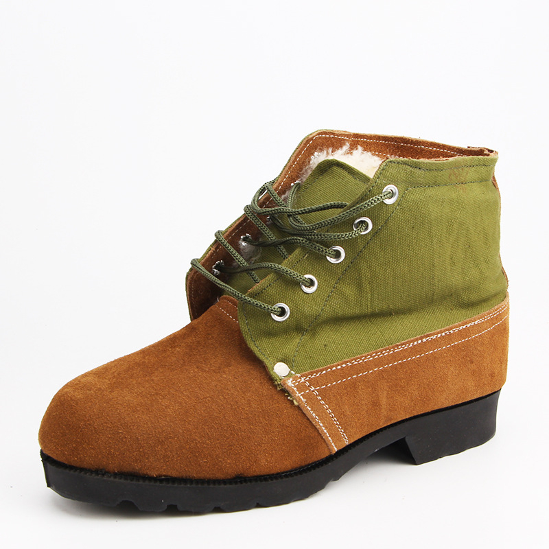 Zimné topánky z kože s kožušinou, vysoký vrch, izolované, ne-kovová špička, ochrana proti stlačeniu a prepichnutiu