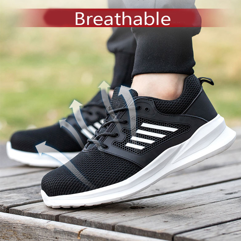 Muške sigurnosne cipele – otporne na probijanje, otporne na udarce, prozračni mrežasti gornji dio, lagane, otporne na habanje