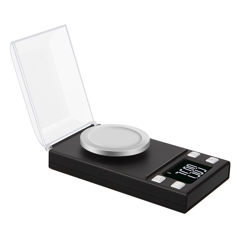 Visoko precizna karat vaga za nakit, 0,001 g, elektronička vaga, mini ploča za prašak, mg vaga