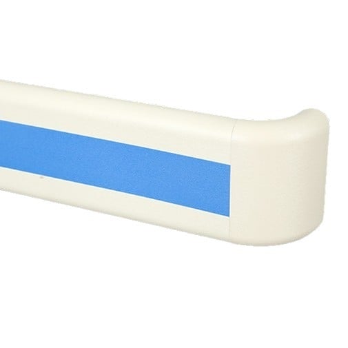 Kórházi folyosó antiütköző kapaszkodó, falra szerelt; márka Yuelang; külső anyag PVC; belső anyag alumíniumötvözet.