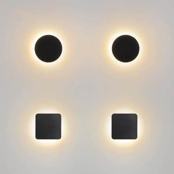 Vanjska kvadratna LED zidna svjetiljka, IP65 vodootporna, 5W, 220V, 2 LED, 3000K