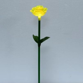 LED PVC ruža podna svjetiljka – Vanjska vodootporna (Model YGS-CD012; Materijal PE; IP65; Snaga 0,3W/1W; Serija: PVC rose ground lamp)