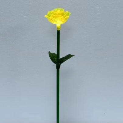 LED PVC ruža podna svjetiljka – Vanjska vodootporna (Model YGS-CD012; Materijal PE; IP65; Snaga 0,3W/1W; Serija: PVC rose ground lamp)