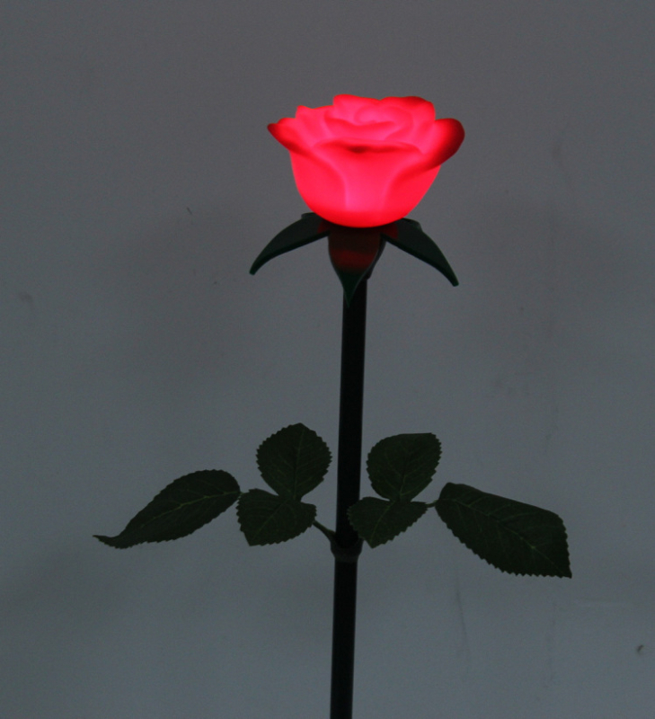 LED PVC ruža podna svjetiljka – Vanjska vodootporna (Model YGS-CD012; Materijal PE; IP65; Snaga 0,3W/1W; Serija: PVC rose ground lamp)