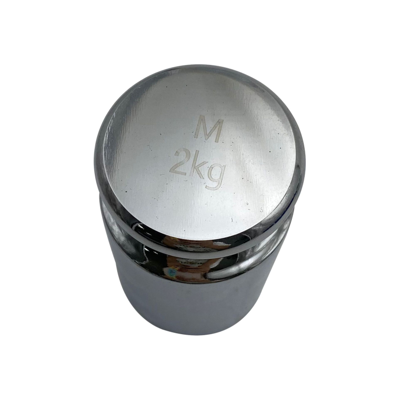 Krómozott acélból készült pontossági kalibráló tömeg elektronikus mérlegekhez, modell GH797, mérési tartomány 10g-2000g, Brilliant