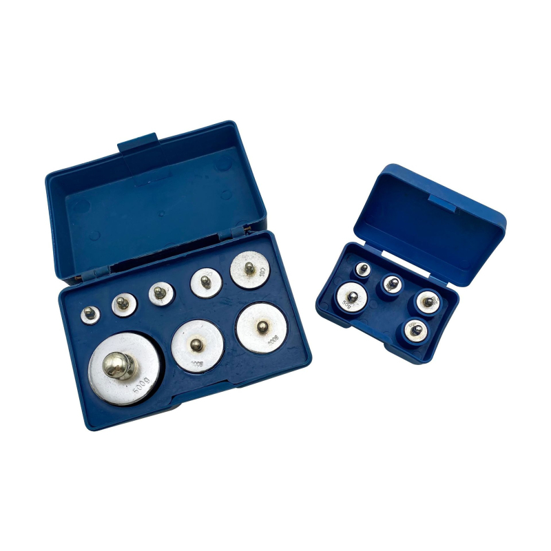 Krómozott acélból készült pontossági kalibráló tömeg elektronikus mérlegekhez, modell GH797, mérési tartomány 10g-2000g, Brilliant