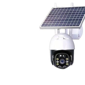 Ηλιακή ασύρματη κάμερα ασφαλείας οικιακής χρήσης, ABS πλαστικό περίβλημα, εύρος θερμοκρασίας λειτουργίας -10°C έως 40°C, τροφοδοσία 5V, λειτουργία συναγερμού