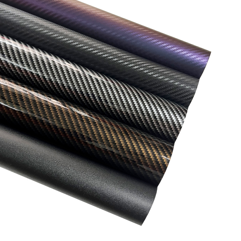 Ταινία αλλαγής χρώματος αυτοκινήτου με υφή ανθρακονημάτων, επικάλυψη PVC, ματ φινίρισμα, πλήρης κάλυψη ολόκληρου αυτοκινήτου