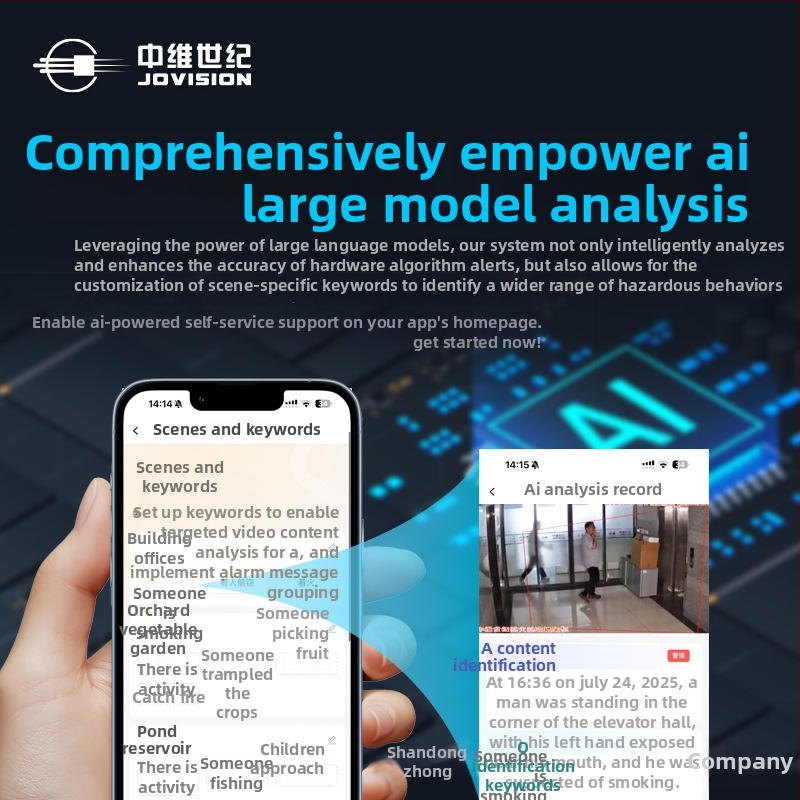 Cameră de supraveghere cu AI (alertă prin email, aplicație mobilă și alertă pentru client; carcasă metalică; -20°C până la 60°C; alimentare 12V; greutate 610 g)