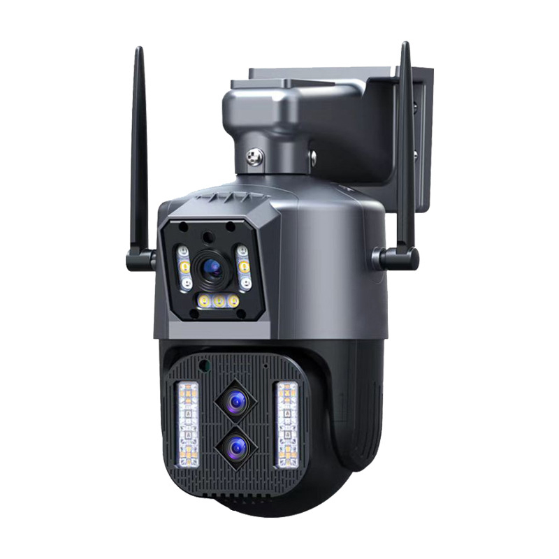 IPC360 Panoramatická kamera s dvojitým zobrazením na vonkajšie použitie, napájanie 12V, prevádzková teplota -10 až 50°C, podpora alarmu, vnútorné aj vonkajšie použitie