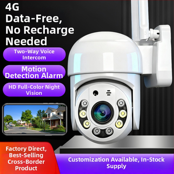 Megfigyelő kamera 360°-os pan-tilt forgással; 355° vízszintes és 90° függőleges mozgás; DC5V tápegység; TF-kártyás felvétel internet nélkül; beltéri és kültéri használat