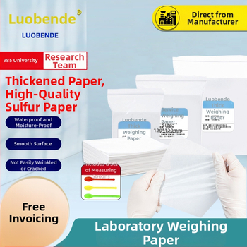 Robende Laboratórny vážiaci papier – zhrubnutý, sírová kyselina odolný papier, lesklý povrch, Premium, Výrobca: Nantong Weining Experimental Equipment Co., Ltd