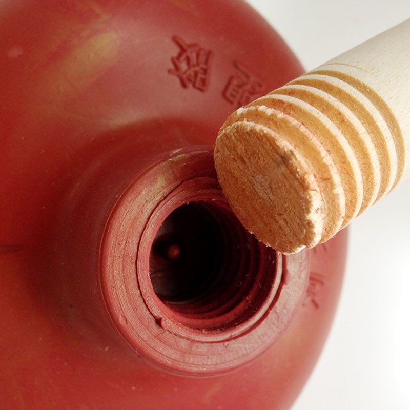 Туалетна отпушвачка с дървена дръжка – гумено гърло за отпушване на канали