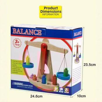 Puidust tasakaalumäng Montessori stiilis varajase hariduses, 4–6-aastaste lastele, arendab käe-silma koordineerimist ja vanem–lapse koostööd