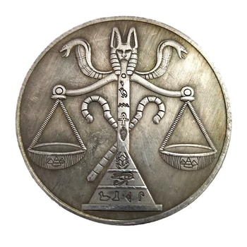 Monedă balanță în stil antic, din cupru, model T2102, fără personalizare, pentru cadouri de afaceri