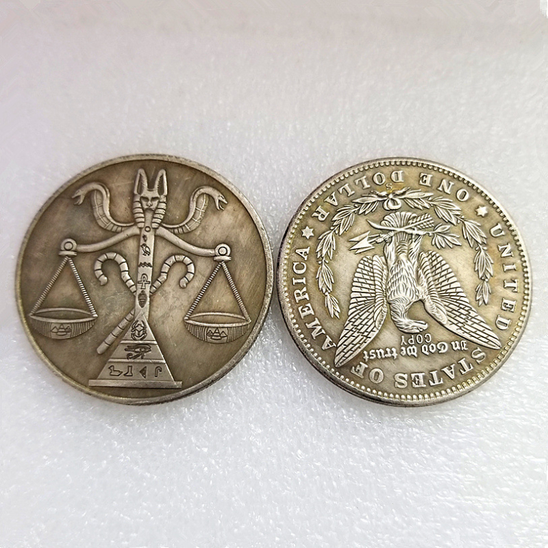 Monedă balanță în stil antic, din cupru, model T2102, fără personalizare, pentru cadouri de afaceri