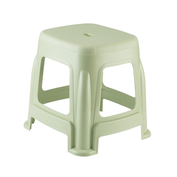 Удебелена пластмасова табуретка за дома, кръгла форма, несгъваема
