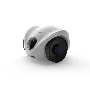 Robot na monitorovanie a kŕmenie domácich miláčikov so nočným videním a obojsmernou komunikáciou, určený pre vnútorné použitie; ABS; hmotnosť 1000 g; teplota prevádzky -5℃ až 60℃; kompenzácia podsvietenia