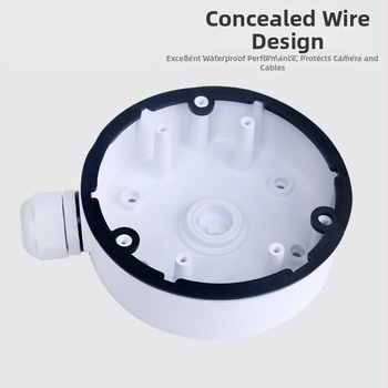 Nástenný držiak na kameru z hliníkovej zliatiny so skrytým kabelovým boxom, 360° otáčanie, model 1280-DM21