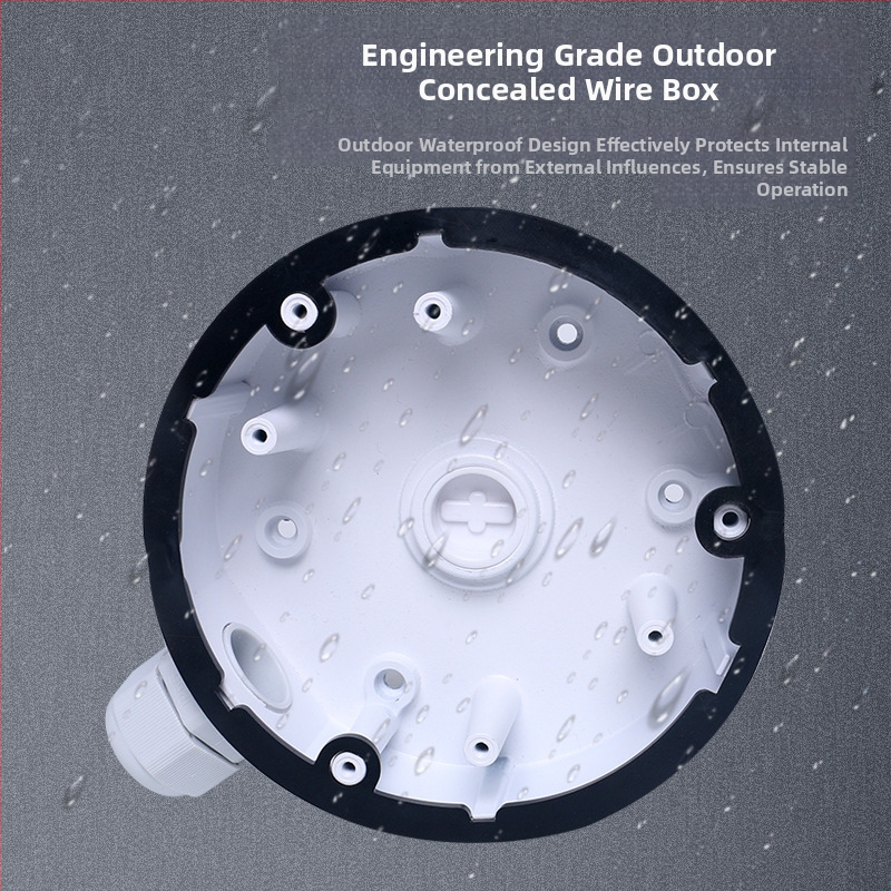 Nástenný držiak na kameru z hliníkovej zliatiny so skrytým kabelovým boxom, 360° otáčanie, model 1280-DM21