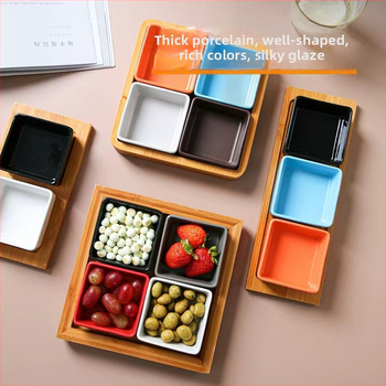 Štvorec keramická miska na omáky so logom, vhodná do mikrovlnky, možnosť personalizácie