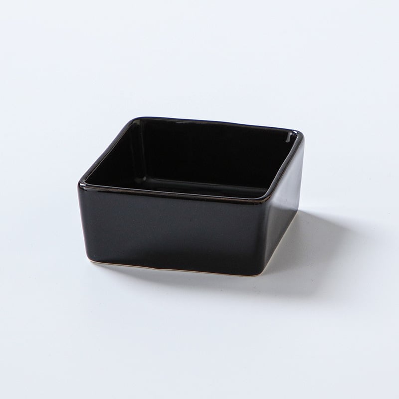 Квадратна керамична чиния за сосове, микровълнова безопасна, печат на лого, възможност за персонализация