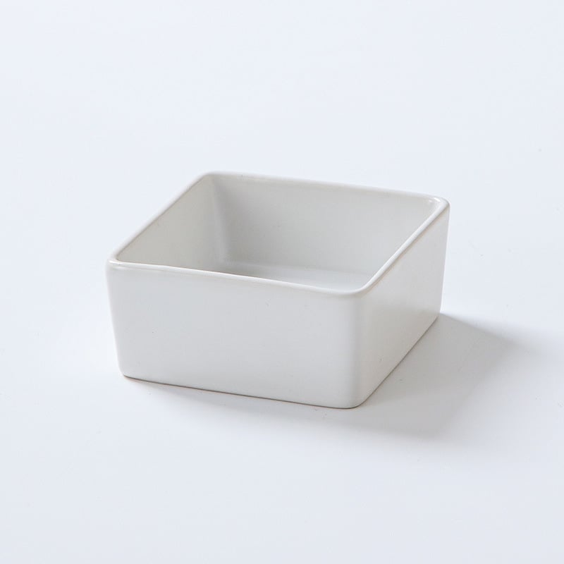 Квадратна керамична чиния за сосове, микровълнова безопасна, печат на лого, възможност за персонализация