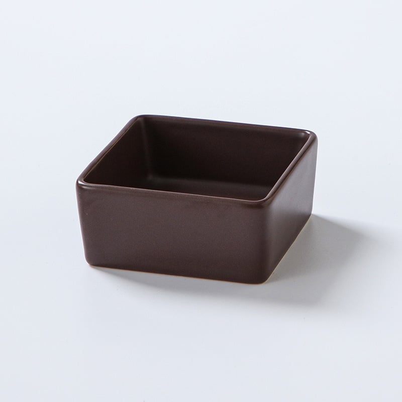 Квадратна керамична чиния за сосове, микровълнова безопасна, печат на лого, възможност за персонализация