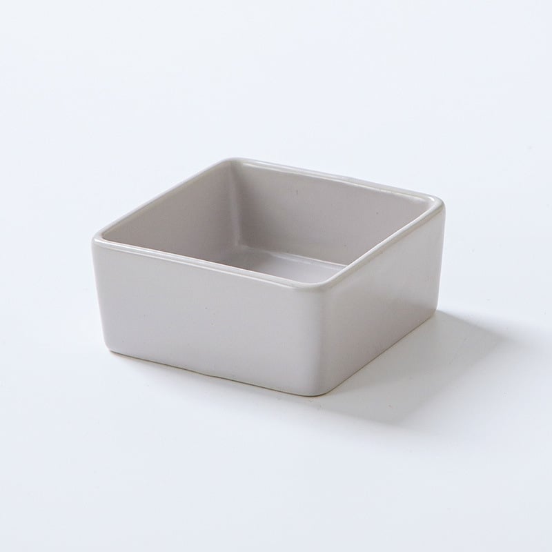 Квадратна керамична чиния за сосове, микровълнова безопасна, печат на лого, възможност за персонализация