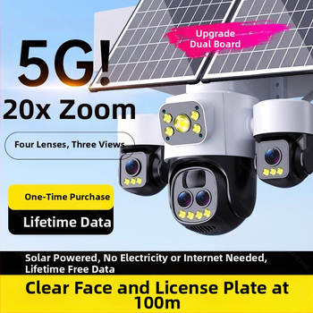 Solárna vonkajšia kamera s rozlíšením 3MP/2K, objektív 2,4 mm, IR nočné videnie do 30 m, alarmová funkcia