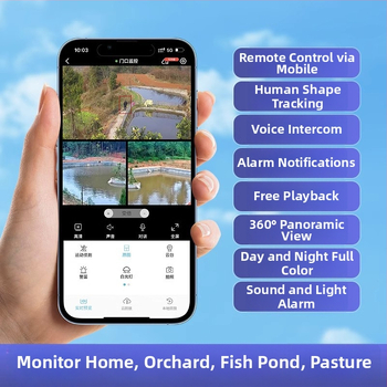 Solárna vonkajšia kamera s rozlíšením 3MP/2K, objektív 2,4 mm, IR nočné videnie do 30 m, alarmová funkcia
