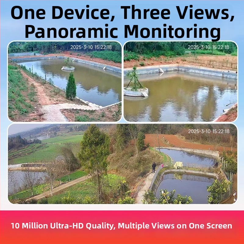 Solárna vonkajšia kamera s rozlíšením 3MP/2K, objektív 2,4 mm, IR nočné videnie do 30 m, alarmová funkcia