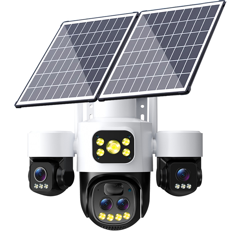 Solárna vonkajšia kamera s rozlíšením 3MP/2K, objektív 2,4 mm, IR nočné videnie do 30 m, alarmová funkcia