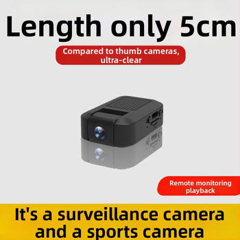 Mini WiFi kamera pre dohľad — 1080p, nočné videnie, širokouhlý objektív, slot pre TF kartu, ovládanie cez aplikáciu