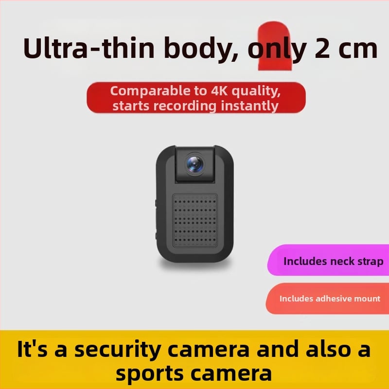 Mini WiFi valvekaamera jälgimiseks — 1080p, öine nägemine, laia nurgaga objektiiv, TF mälukaardi koht, rakenduse kontroll