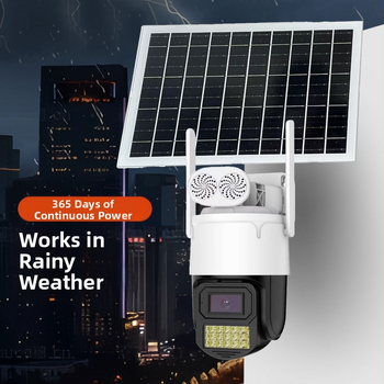 Cameră 4G alimentată solar pentru monitorizare la distanță, vedere pe timp de noapte, alarmă — impermeabilă, material plastic și metal, temperatură de funcționare -25°C până la 60°C, alimentare 5V