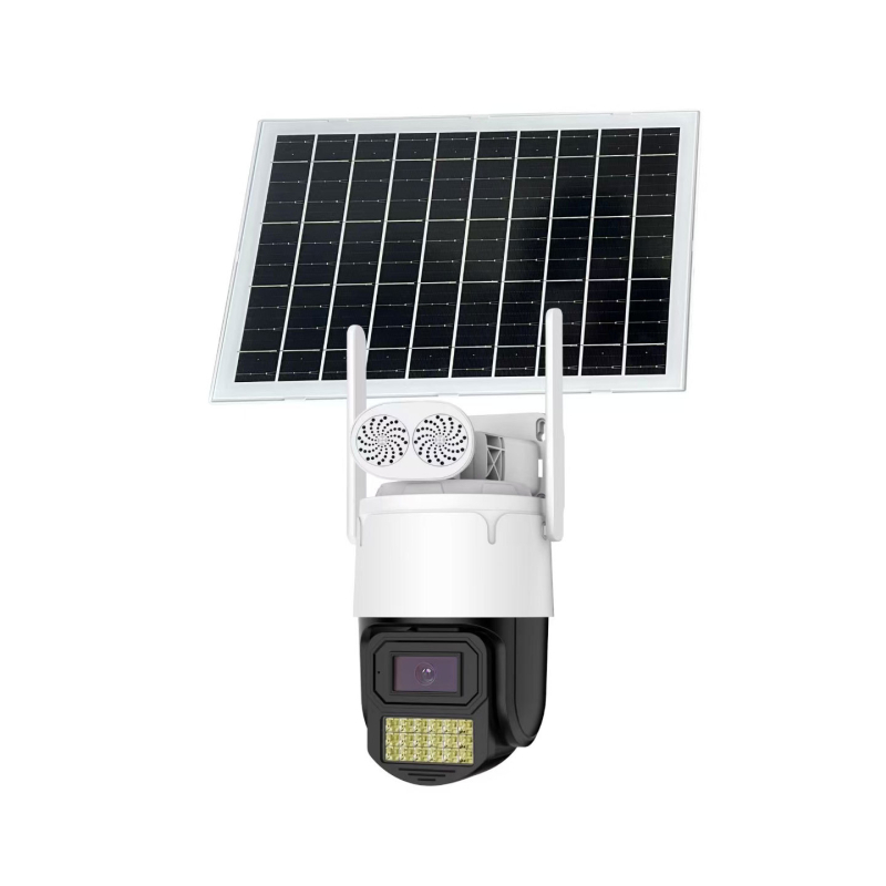 Cameră 4G alimentată solar pentru monitorizare la distanță, vedere pe timp de noapte, alarmă — impermeabilă, material plastic și metal, temperatură de funcționare -25°C până la 60°C, alimentare 5V