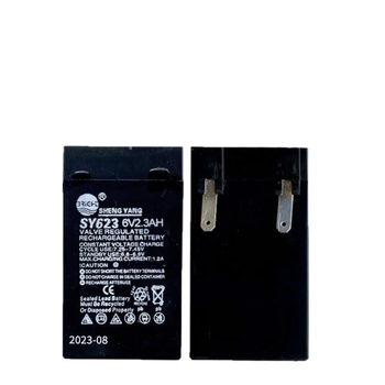 Επαναφορτιζόμενη μπαταρία Shengyang SY625/TY623, 6V 2.3/2.5Ah, για ψηφιακή ζυγαριά με ελατήριο