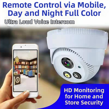 Cameră wireless pentru interior cu Wi‑Fi, monitorizare de la distanță pe telefon, vedere pe timp de noapte, monitorizare zi-noapte, intercom în timp real