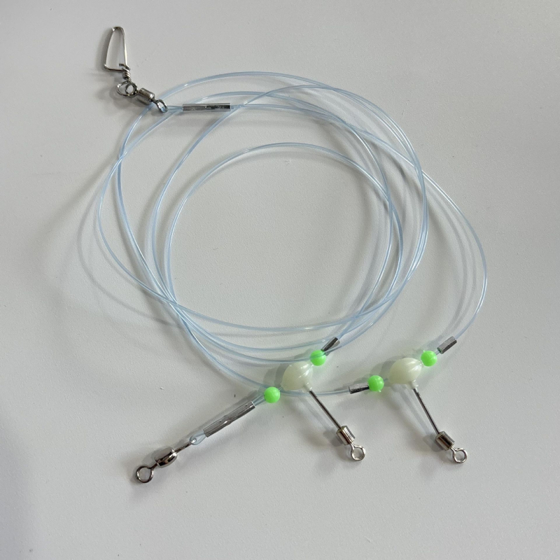 Комплект за морски риболов със вертикален риг и множество куки (Материал: найлонова нишка)