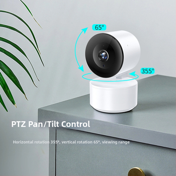 Camere IP de interior fără fir 1080p, urmărire 360°, obiectiv 4mm, vedere nocturnă cu infraroșu până la 60 m