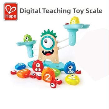 Fából készült egyensúlyozó játék Nagy Szemű Szörny témával a gyerekek matematikai és logikai gondolkodásának fejlesztésére (4–6 év)