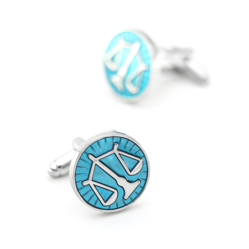 Mandzsettagombok, réz, balansált forma, Ruili férfi stílus, elektroplating, kód A0364