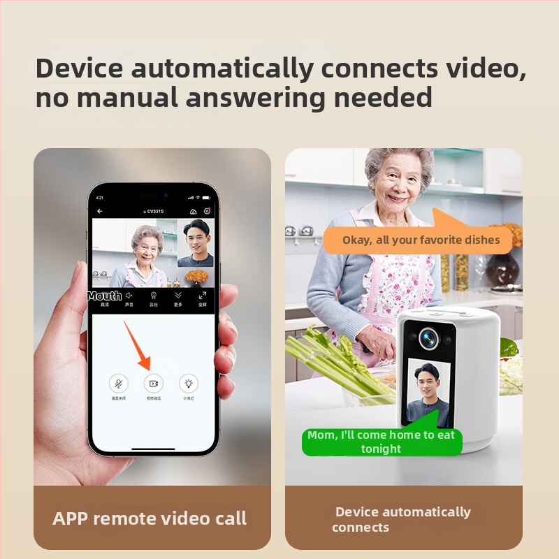 VSTRACAM kamera – kétirányú videohívás, 4G mobil hálózat és Wi‑Fi, beltéri távoli megfigyelő