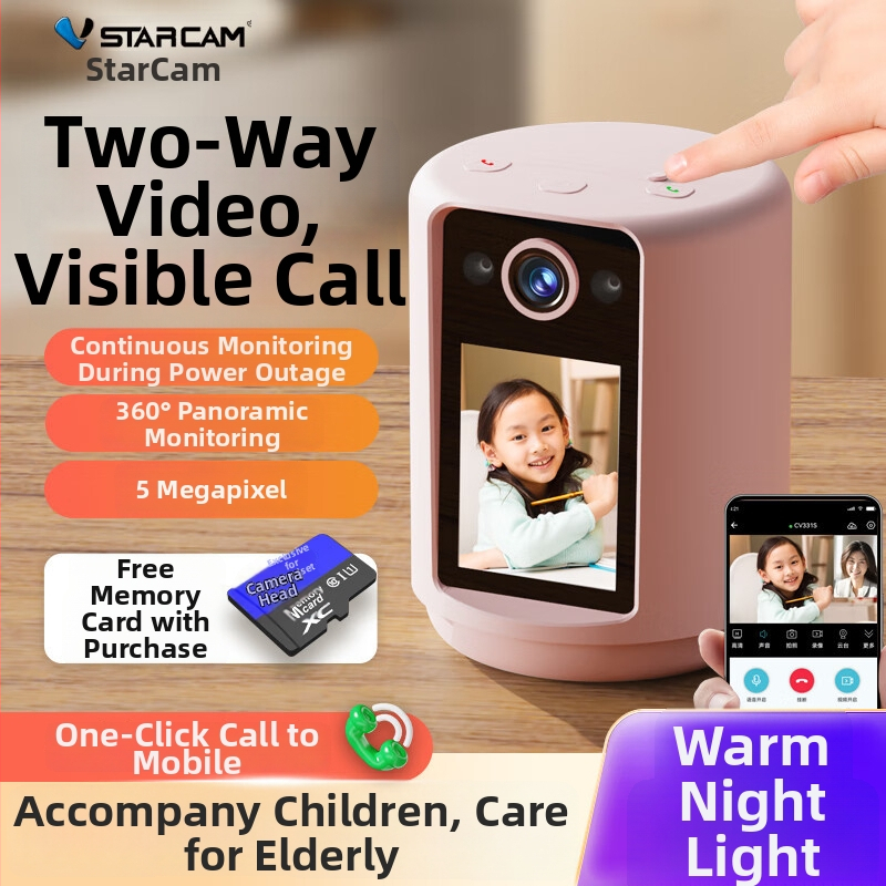 VSTRACAM kamera – kétirányú videohívás, 4G mobil hálózat és Wi‑Fi, beltéri távoli megfigyelő