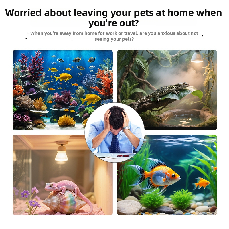 Stolová kamera pre akvárium 2K, objektív 2.4 mm, minimálne osvietenie 0.001 lux, IR dosah 6-8 m, detekcia pohybu