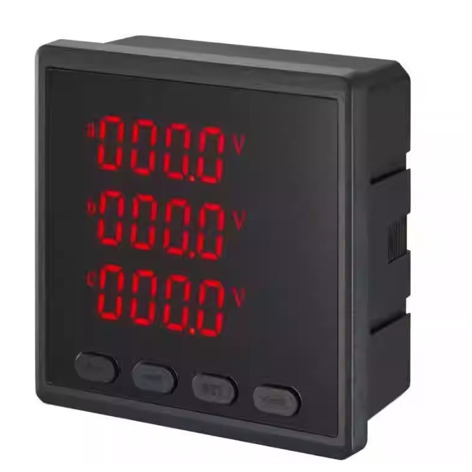 Trojfázový viacfunkčný merač výkonu s LCD displejom a RS-485 sieťovou komunikáciou pre priemyselné použitie